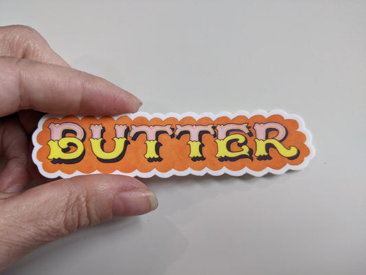 Butter sticker